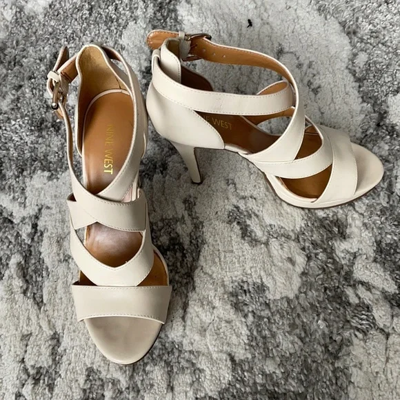 Nine West Size 6 Strappy Heels - Picture 1 of 5